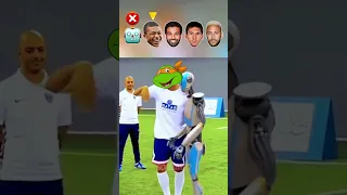 Robot vs Popular Football Players: Robot Goalkeeper Challenge 🦾🥅 #neymar #messi #mbappe #salah