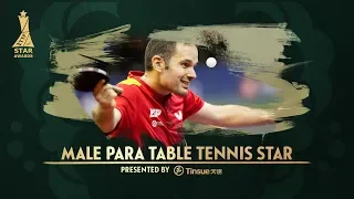 2018 ITTF Star Awards | Jordi Morales - Male Para Table Tennis Star presented by Tinsue