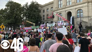 Hundreds rally for abortion rights in downtown Atlanta