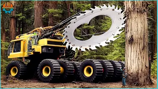 101 Dangerous Fastest Chainsaw Cutting Tree Machine Working At Another Level