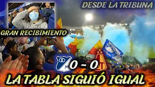 GRAN RECIBIMIENTO DESDE LA TRIBUNA MILLONARIOS vs TOLIMA (0-0) Liga Betplay 2022