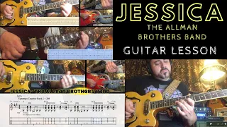 Jessica -   Guitar Harmony Lesson The Allman Brothers Band With TAB