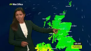 Monday afternoon forecast | Scotland | 04/06/18