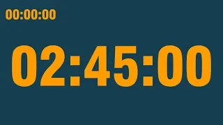 2 hour 45 minute timer (with end alarm, time elapsed and progress bar)