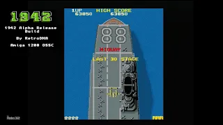 1942 Amiga Game Arcade Port - Alpha release preview (Amiga 1200 OSSC)