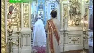 Пасхальное богослужение в Никольском соборе города Казани