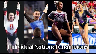 Individual National NCAA Gymnastics Champions