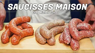 SAUCISSES MAISON | Ail, Épicé, Fromage Bleu