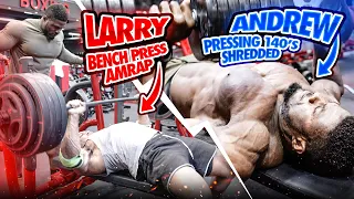 HEAVY BENCH PRESS AMRAP, HEAVY DUMBBELLS AND PUSHUP SURFING!