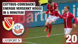 Comeback! Energie versenkt Kogge in 5 Minuten: Cottbus - Hansa Rostock II | Regionalliga Nordost