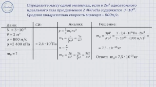 Физика 10 Идеальный газ  Основное уравнение МКТ идеального газа  Решение задач