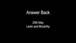 Answer Back - 25th May