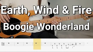 Earth, Wind & Fire - Boogie Wonderland (Bass Cover) Tabs