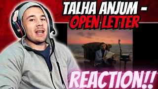 Talha Anjum - Open Letter (REACTION!!!)