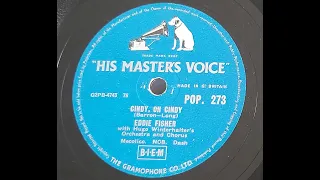 Eddie Fisher 'Cindy, Oh Cindy'  1956 78 rpm