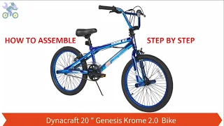 How To Assemble 20 inch Dynacraft  Genesis  Krome 2.0 BMX Boys' Bike , Blue