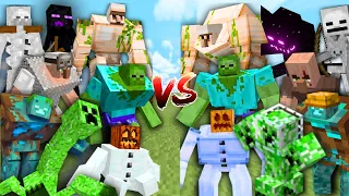 MUTANT MOBS vs THEIR VARIANTS in Minecraft Mob Battle