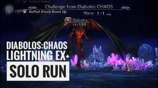 DFFOO [GL] Diabolos Chaos - Lightning EX+ Solo Run