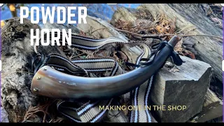 Making a simple powder horn for a trade gun