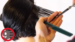 BOB HAIRCUT with graduation - How To Cut Graduated Bob Haircut Step By Step - Classic Graduation