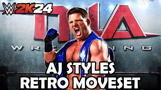 WWE 2K24 AJ Styles Retro Moveset + Superstar Settings