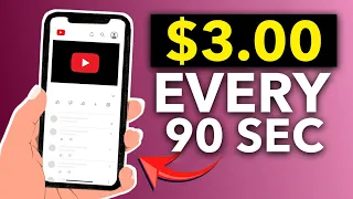 Generate $3.00 Every 90 Seconds From YouTube By Watching Videos! | Make Money Online 2023