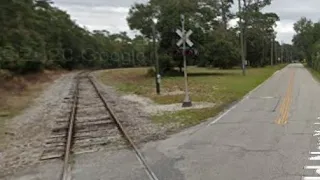 Weird Country Railroad Crossing