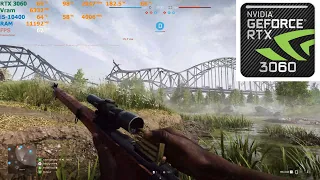 Battlefield V | RTX 3060 | Ultra Settings at 1080p/2K/4K | DX12 OFF & ON