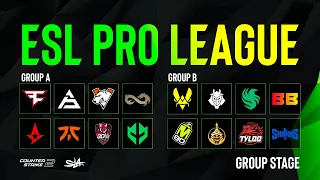 День 6 |  ESL Pro League Season 19 | Groups A & B | КРИВОЙ ЭФИР
