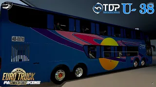 [ETS2] Unidad 38 de TDP | MOD BUS | Marcopolo G6 1800 8x2 | Mapa RBR | PANAMA SKINS™