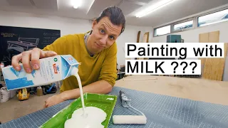 Painting My Windows With MILK?? - DIY Frosted Windows.