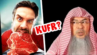 Are Major Sins Kufr: Ate Meat Not Slaughtered in the Name of Allah, Is it an Act of Apostasy?