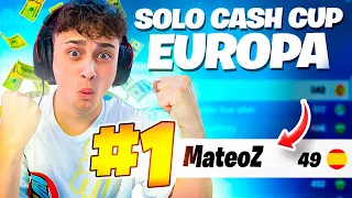 Así DOMINÉ EUROPA en la SOLO CASH CUP de FORTNITE - MateoZ