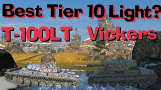 WOT Blitz Face Off || T-100 LT vs Vickers Light