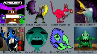 Minecraft Garten Of Banban 4 Full Map ,Queen Opila Tara , Queen Red , School Monster 4 , Hunter Tim