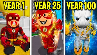 100 YEARS As THE FLASH! (Roblox)