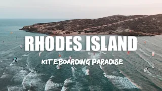 RHODES KITEBOARDING. Кайтбординг на Родосе (Греция). Прасониси 2021
