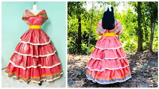 Disney Princess Dress out of Plastic DIY #3