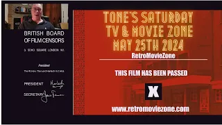 Tone's Saturday Movie & TV Zone May 25th 2024