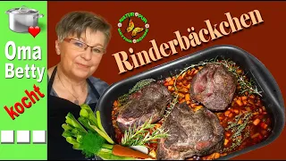 Ochsenbäckchen/ Rinderbäckchen, geschmort -  saftig und zart /Das Gericht mit Geling Garantie