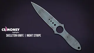 CS:GO | Skeleton Knife - Night Stripe