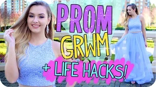 Prom 2016! GRWM, Life Hacks & Dress Ideas!!