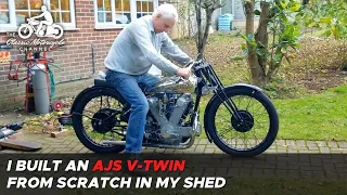 AJS V-Twin World Speed Record attempt replica motorcycle