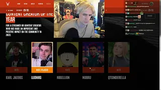 xQc Votes on the GAME AWARDS