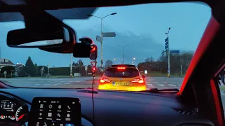 Ford Fiesta Mk8 ST's on highway