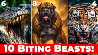 Top 10 Animals With The Strongest Bite Force!