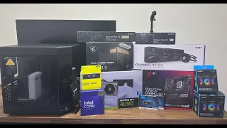 PC BUILD / Intel I9 14900k / RTX 4090 SUPRIM Liquid X / HYTE Y60 (Building my gaming setup part 6)