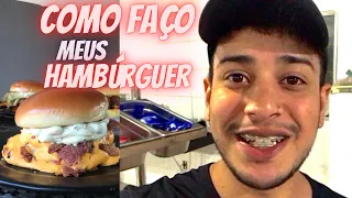 COMO EU FAÇO MEUS HAMBÚRGUER DO DELIVERY 🍔🏠