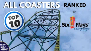 All Coasters Ranked at Six Flags Great Adventure + On-Ride POVs - TOP TEN - Front Seat Media
