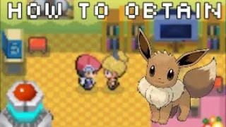 How To Obtain Eevee In Pokémon Diamond/Pearl/Platinum